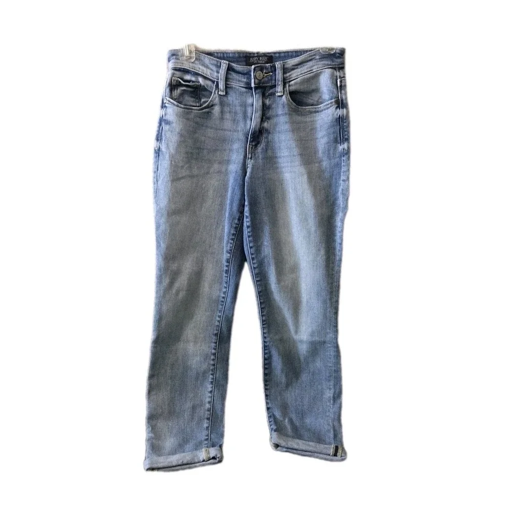 Judy Blue Women's Skinny Jeans Light Wash Stretch Mid Rise Size (Measure 13x26)‎